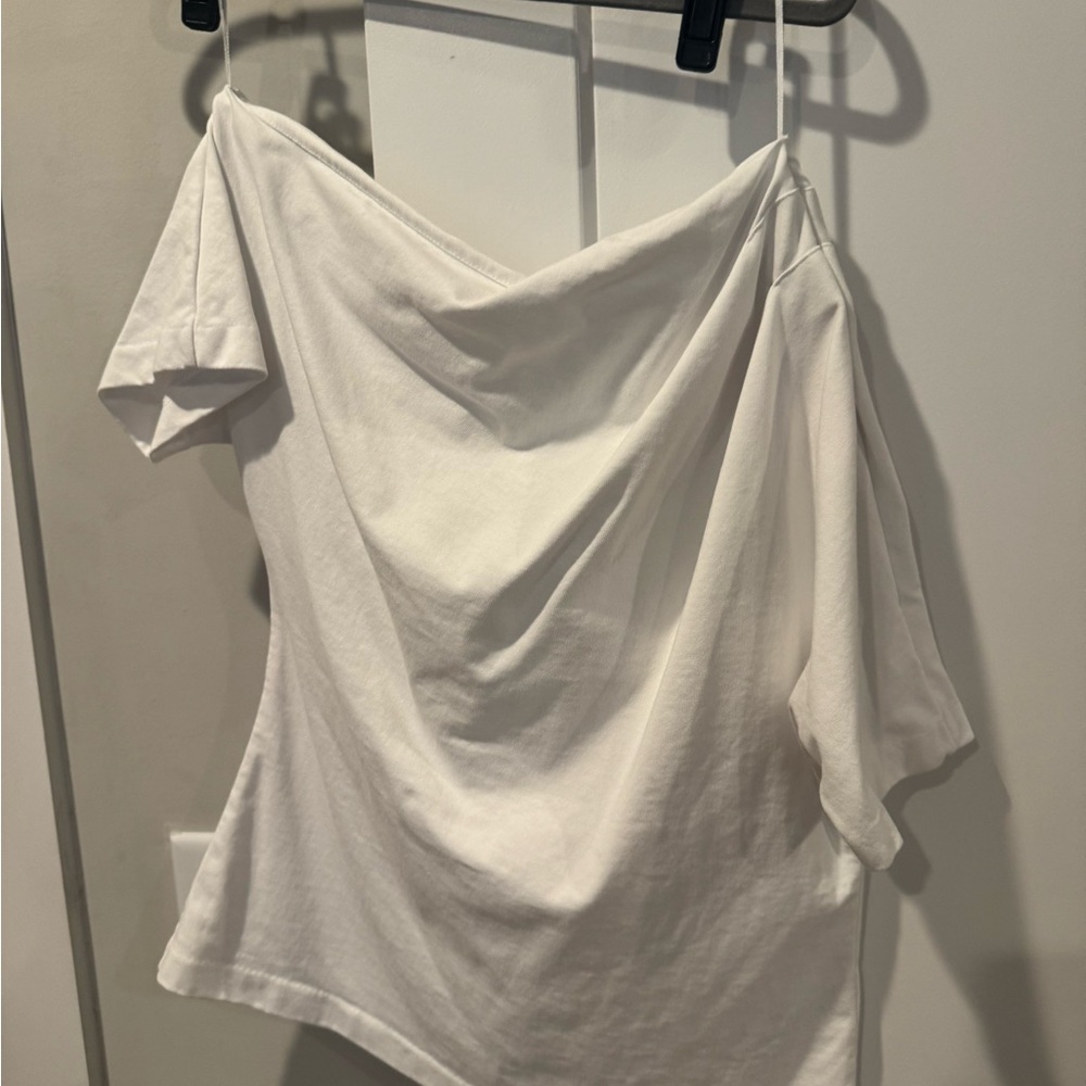 Elegant White Off-Shoulder Top - Banana Republic